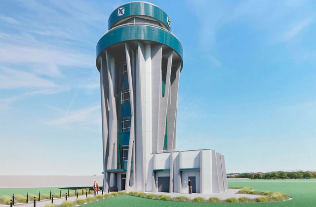 The FAA Contract Tower (FCT) program, as part of the Infrastructure Investment and Jobs Act, will provide the Kissimmee Gateway Airport $10 million, about half the price tag for a newer, taller control tower. (Photo/City of Kissimmee)