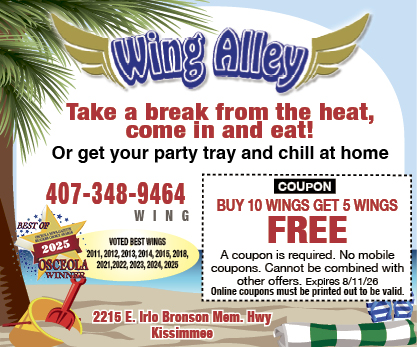 Wing Alley July Coupon