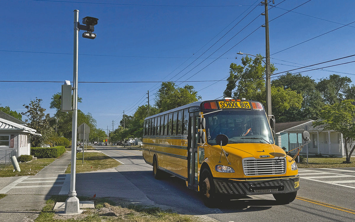 Fines from school zone speed cameras in St. Cloud, like this one on Michigan Avenue, generated over a half-million dollars in four months of 2025 before they were shut off due to legal concerns. (File Photo)