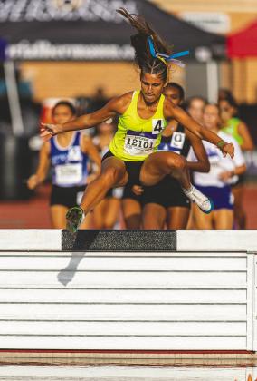 Leilana Decker won the AAU Junior Olympics steeplechase by over 20 seconds. (Photo/Will Power Athletics)
