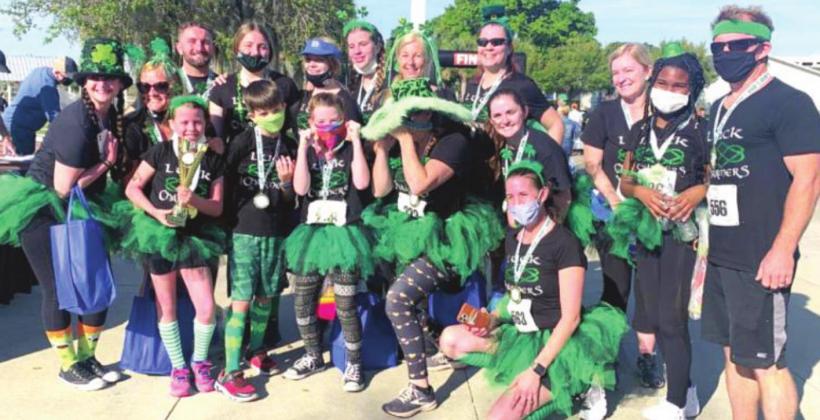 The Lucky Charms Team defended its title as Most Spirited Team at the annual March for Meals 5K on March 12. PHOTO/OSCEOLA COUNCIL ON AGING