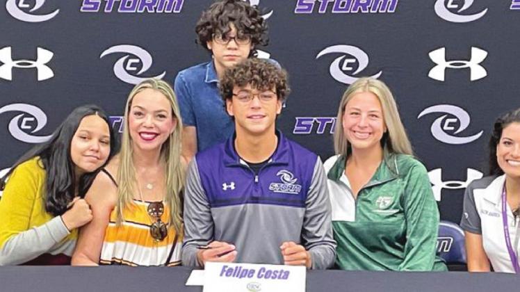 Felipe Costa, swimming — Indian River State College