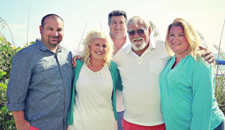 Peter Coschignano (second from right), Osceola Council on Aging CEO Wendy Ford-Coschignano’s nominee for “Best Daddy in the world.” PHOTO/OSCEOLA COUNCIL ON AGING