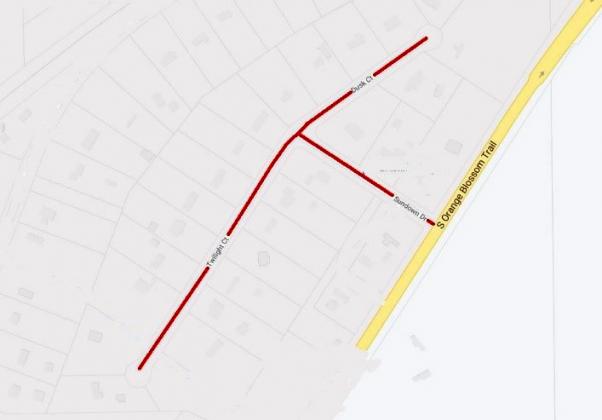 Maps of road resurfacing projects
