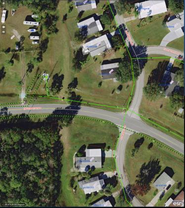Map of roadwork
