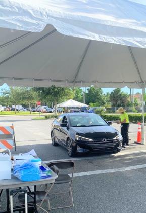 COVID-19 testing at St. Cloud High School. PHOTO/FLORIDA DEPARTMENT OF HEALTH OSCEOLA COUNTY