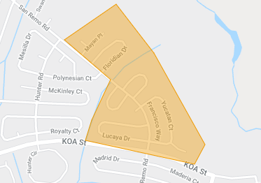 Approximately 200 homes are affected.
