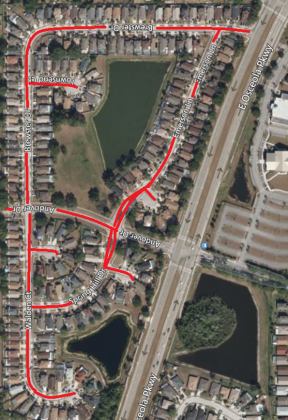 Map of BVL road project/Osceola County