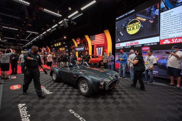 The 965 Shelby 427 Cobra Roadster sold for $5,940,000.