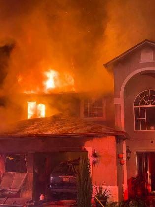 The residential structure fire was on Aurelia Court, near the intersection of Monterey Road and KOA Street in Poinciana.
