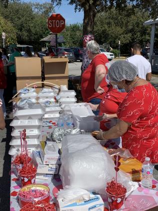 Osceola Council on Aging ready for their clients for the Valentine's Day Drive Through. PHOTO/OSCEOLA COUNCIL ON AGING