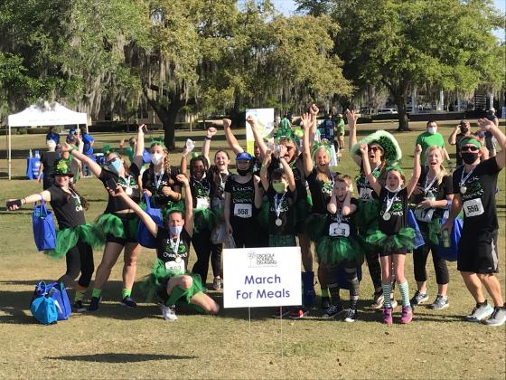 Luck Charmers wins Most Spirited Team at the March for Meals 5K.