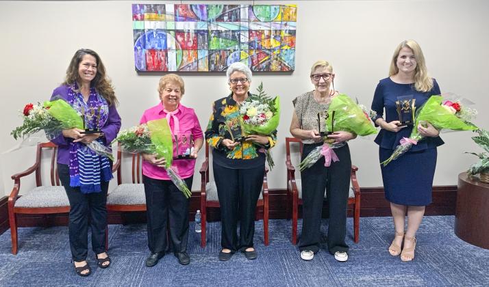From left are Tammy Douglass, Eleanor Salvucci, Martha Cusimano, Larisa Roderick and Erika Booth.