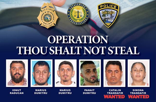 Operation thou shall not steal