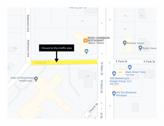Park Street closure. MAP/TWA