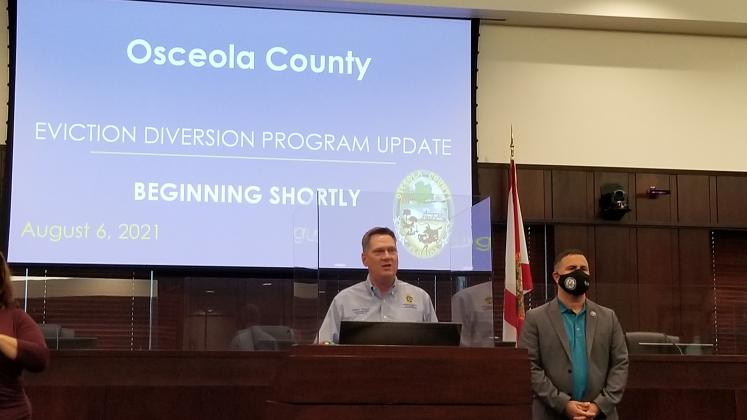County Commissioner Brandon Arrington and Rep. Soto introduce a county liaison program to help those needing rental assistance funds get it. PHOTO/KEN JACKSON