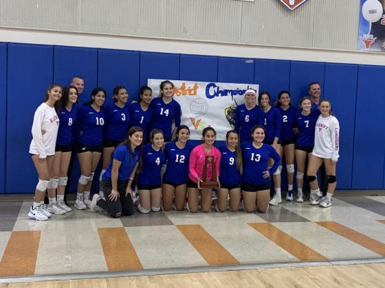 The Harmony Longhorns won the District 6A-10 volleyball tournament last week, and play Winter Haven in the regional playoffs tonight at 7 p.m.
