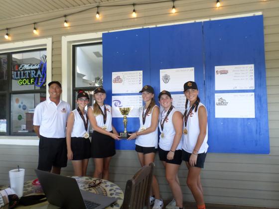 In the last three weeks, the St. Cloud girls golf team has claimed Orange Belt Conference and district titles, and now a spot in the Class 3A regionals. PHOTO/DAN PEARSON