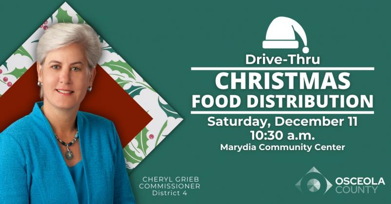 120 Osceola County families will receieve Christmas Dinner Boxes at the Marydia Community Center Saturday morning beginning at 10:30 a.m.