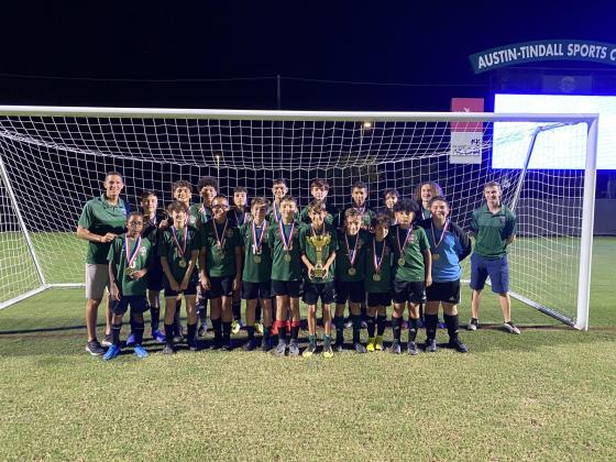 The boys from Narcoossee Middle School won the county middle school volleyball championship. SUBMITTED PHOTO