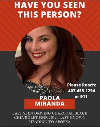 The search continues for Paola Miranda-Rosa, an Osceola County woman missing since Friday, where she was last seen in Orlando. PHOTO/FACEBOOK