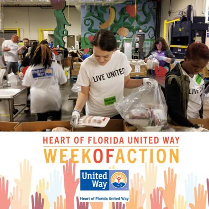 Heart of Florida United Way is kicking off its 3rd Annual Week of Action of volunteer projects right here in Kissimmee on Monday. PHOTO/UNTIED WAY