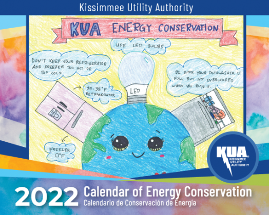 This year's Calendar of Energy Conservation, featuring local student art, is now available from the Kissimmee Utility Authority