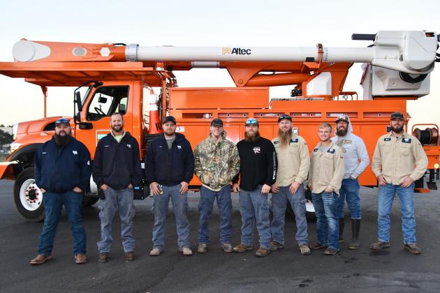 Two line crews from Kissimmee Utility Authority headed out to Myrtle Beach, S.C. Thursday morning to assist in winter storm power restoration. PHOTO/KUA