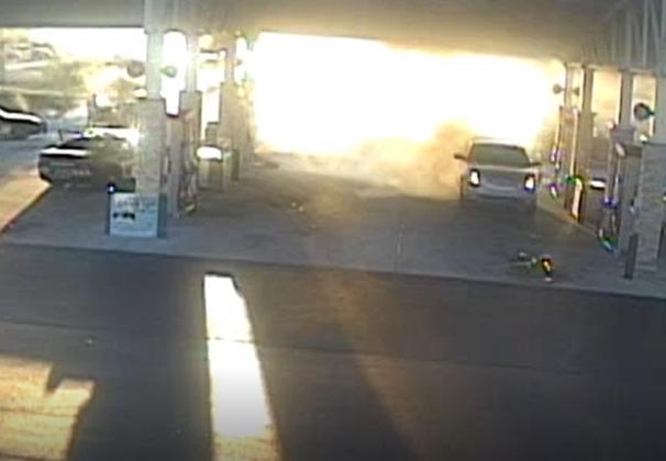 The Osceola Sheriff's released video of a fire at an Orange County gas station that occurred during an arrest attempt. PHOTO/OCSO