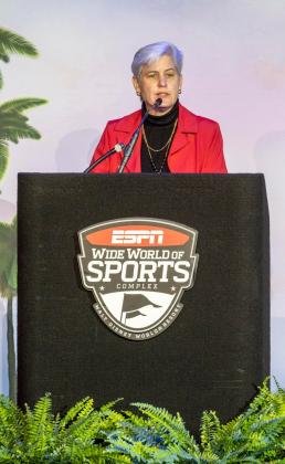 Osceola County Commissioner Cheryl Grieb was part of the announcement regarding the 2022 Special Olympics USA Games, held June 5-12 in and around Osceola County, and its opening ceremony. PHOTO/SPECIAL OLYMPICS FLORIDA