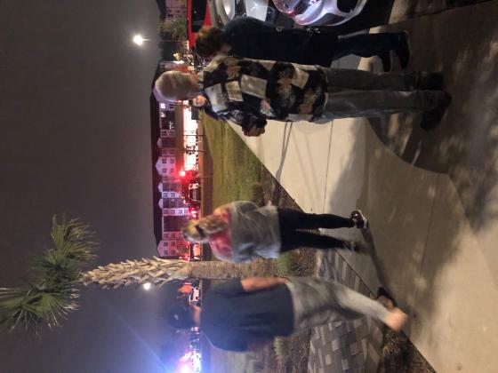 Local residents look on as KFD responds to the Calirosa Apartments fire. PHOTO/TONI ROWAN