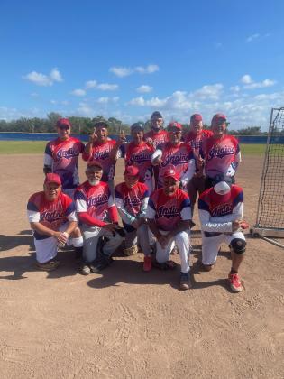 The Kissimmee Indios won the best-of-3 championship series over Marrero's Jewelers to win the Osceola Senior Softball 2021-22 title. SUBMITTED PHOTO