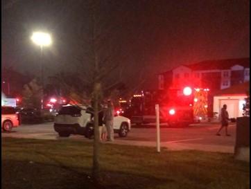 Kissimmee Fire Department responded to an apartment fire after 1 a.m. this morning off Thacker Avenue. PHOTO/TONI ROWAN