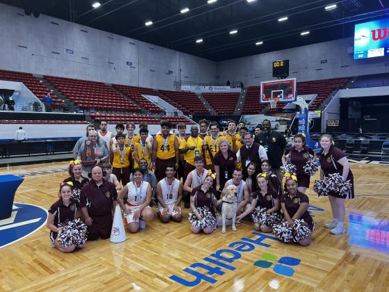 Joined by the Bulldogs’ Unified Cheer team, the St. Cloud Adaptive Basketball team won the FHSAA state championship Friday.