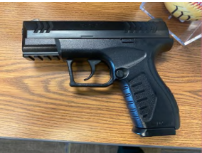 A Bellalago Academy school resource officer discovered this BB or air soft pistol after a search Tuesday. PHOTO/OCSO