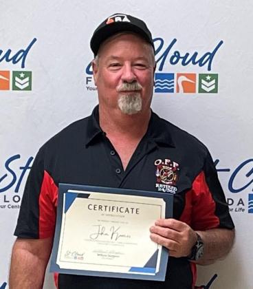 John Koones, who’s worked for the City of St. Cloud’s Information Technology, Fire and Police Departments for 40 years, was honored at the city’s annual Employee Service Awards program.