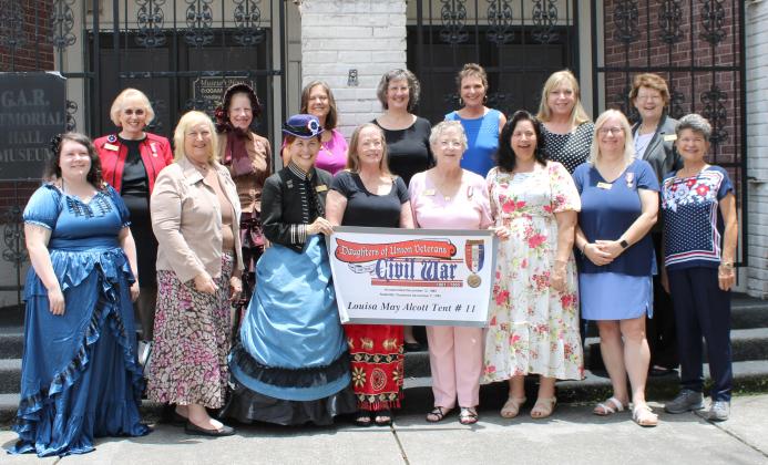 The Daughters of Union Veterans of the Civil War Louisa May Alcott Tent #11 celebrated their 10th anniversary in downtown St. Cloud on May 22. (Photo/Terry Lloyd)