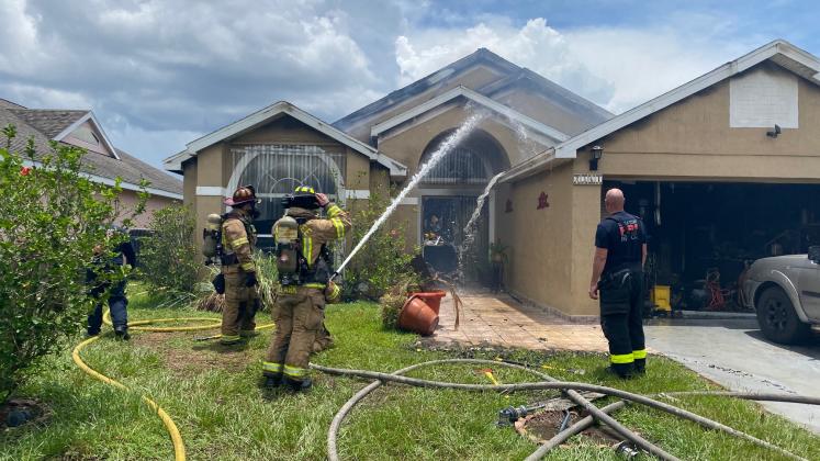 Kissimmee Fire Department reported a fatality in a house fire Friday afternoon. PHOTO/KFD