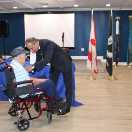 Consul General of France Floreani Presents the Legion of Honor to Stephen Nemeth. PHOTO/TERRY LLOYD