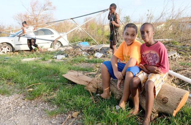 PHOTO/UNICEF If your family or area is affected by a major storm, set aside time to talk with your children about how they feel once things settle down. Emotional trauma can take months to heal at any age.