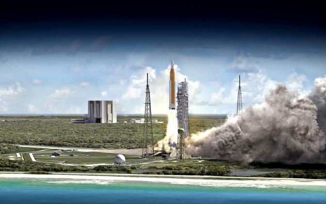 Monday's Atermis rocket launch should look something like this on the Brevard County coast. PHOTO/NASA