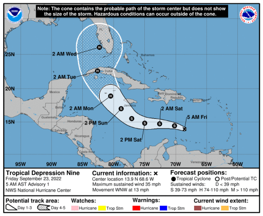 The current National Hurricane Center projection brings the center of the storm near the southwest Florida coast as a Category 2 storm with 110 mph maximum sustained winds early Wednesday morning. GRAPHIC/NHC