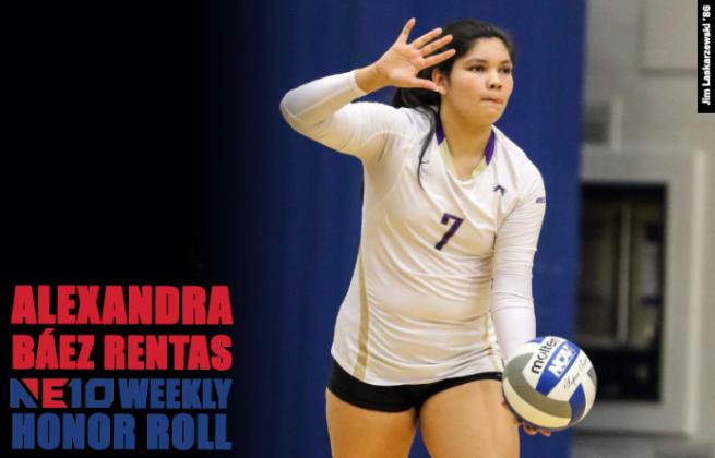 Sophomore Alexandra Báez Rentas, an alumna of New Dimensions charter school in Poinciana, was named to the Northeast-10 Conference Weekly Honor Roll for the week ending on Sunday, Sept. 4. PHOTO/ST. MICHAEL'S COLLEGE
