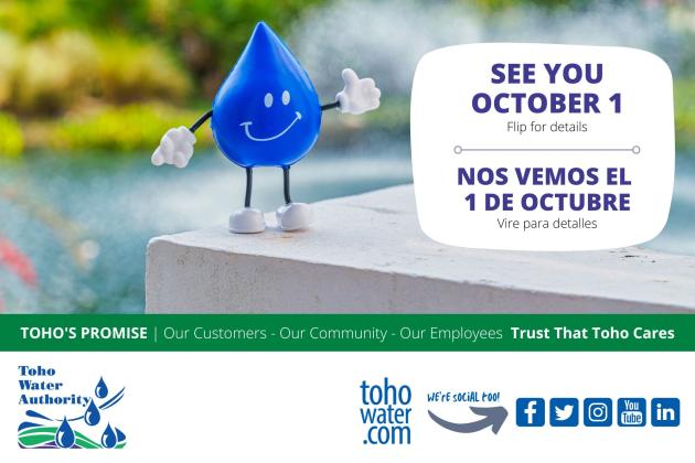 Toho Water Authority and the City of St. Cloud Environmental Utilities Department united and began operations as one utility on Oct. 1.