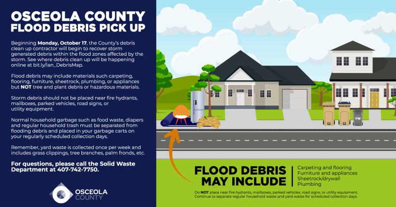 Osceola County to begin unincorporated storm debris pick up