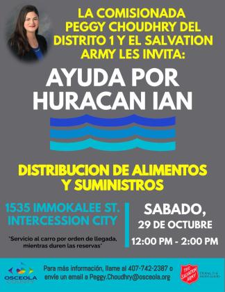 Sorteo de alimentos y suministros para huracanes el sábado en Intercession City