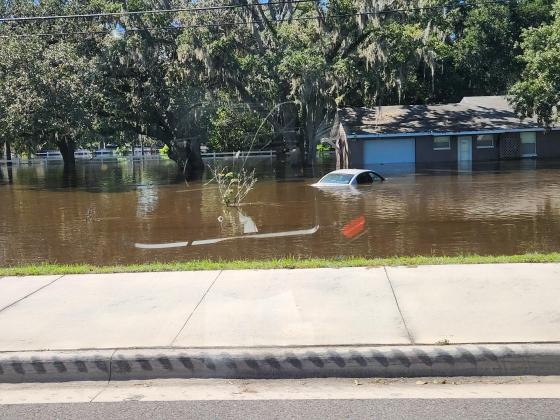 Areas around Shingle Creek are incredibly flooded. Flood waters can carry health risks. PHOTO/KEN JACKSON