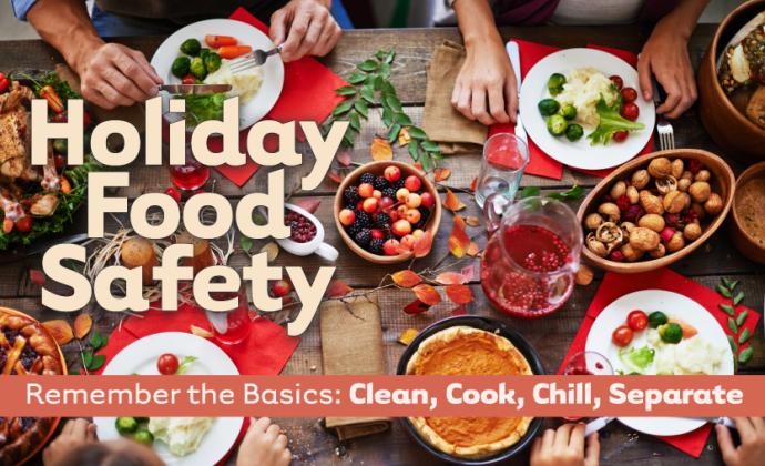 We tend to prepare larger meals for more people. This makes the potential for a food-borne mishap just a little bit bigger. No one wants to make anyone sick during the holidays. Here's some tips to get everyone fed safely.