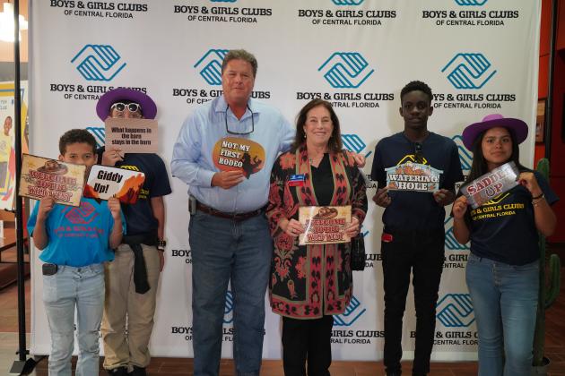 Boys &amp; Girls Club members "Saddled Up" with members of the community at the event. PHOTO/BOYS &amp; GIRLS CLUB