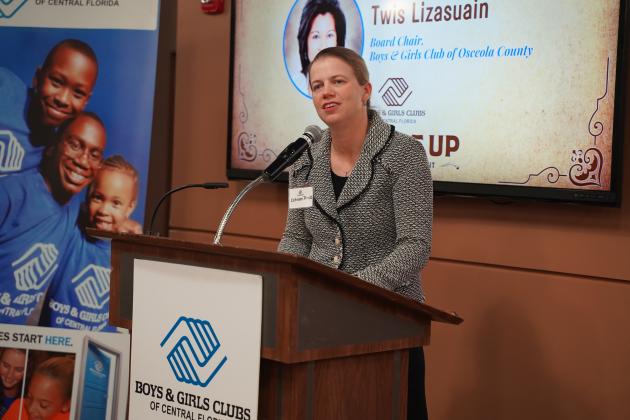 Valencia College President Dr. Kathleen Plinske delivered the keynote speech. PHOTO/BOYS &amp; GIRLS CLUB